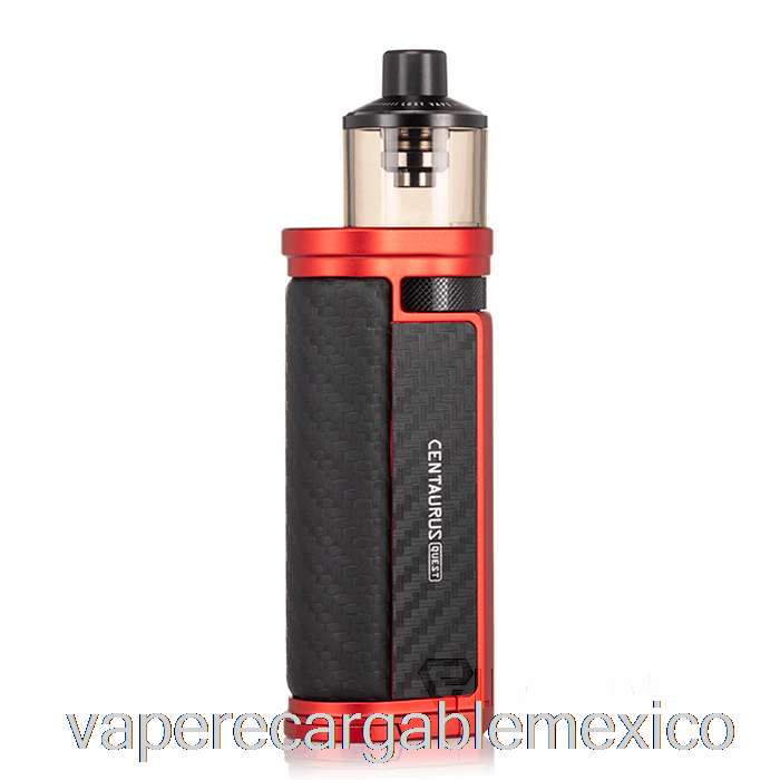 Vape Recargable Perdido Vape Centaurus Q80 Pod Mod Kit Fibra De Carbono Rojo Mate